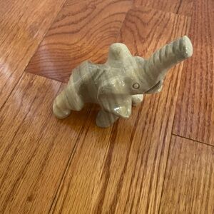 Gray Elephant Stone marble Figurine
